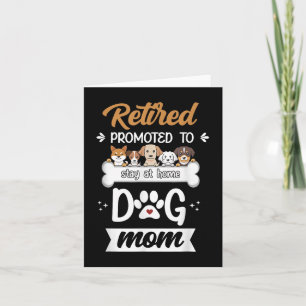 Lustiges Geschenk für Rentner-Hundemutter, süßes D Karte