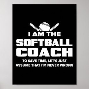 Lustiges Geschenk für Softll-Trainer - Ich habe ni Poster