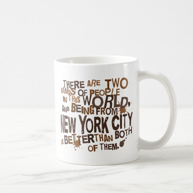 (Lustiges) Geschenk New York City Kaffeetasse (Rechts)