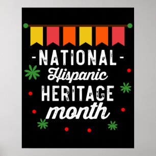 Lustiges Geschenk zum Nationalen Monat des hispani Poster