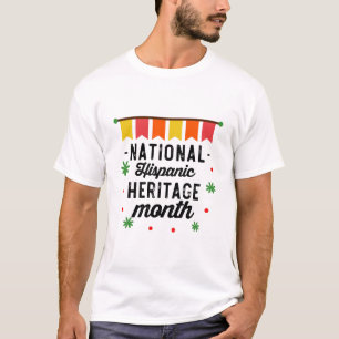 Lustiges Geschenk zum Nationalen Monat des hispani T-Shirt