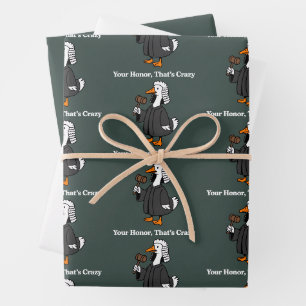 Lustiges Geschenk zur Abschlussfeier der Gans-Anwä Geschenkpapier Set