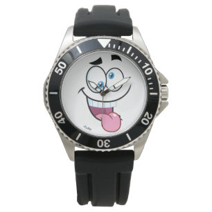 lustiges Gesicht Armbanduhr