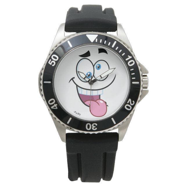 lustiges Gesicht Armbanduhr (Vorderseite)