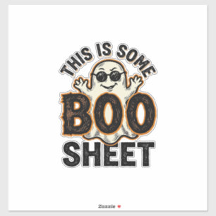 Lustiges Gespenst Boo Sheet Vintage Halloween-Shir Aufkleber