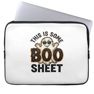 Lustiges Gespenst Boo Sheet Vintage Halloween Shir Laptopschutzhülle
