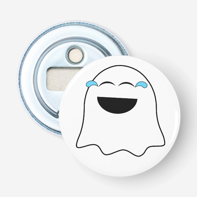 Lustiges Gespenst-Emoji! Flaschenöffner (Vorderseite)