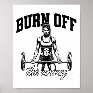 Lustiges Gewichtheben Bodybuilding Krafttraining S Poster