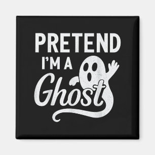 Lustiges Ghost-Kostüm für faule Halloween-Partys Magnet