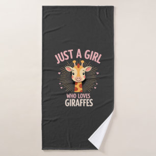 Lustiges Giraffen-Design für Frauen Mädchen Safari Badehandtuch