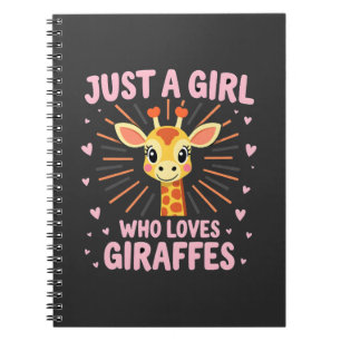 Lustiges Giraffen-Design für Frauen Mädchen Safari Notizblock
