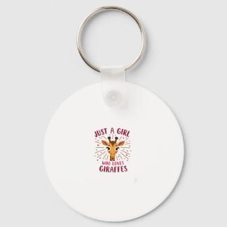 Lustiges Giraffen-Design für Frauen Mädchen Safari Schlüsselanhänger