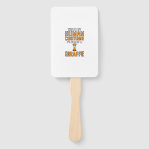 Lustiges Giraffen-Kostüm-Vektor-Shirt-Design_1 Fächer