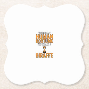 Lustiges Giraffen-Kostüm-Vektor-Shirt-Design_1 Untersetzer