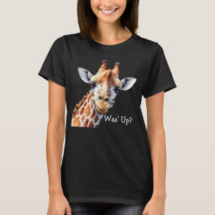 Lustiges Giraffen-Liebhaber-T-Shirt, Was' los?  T-Shirt