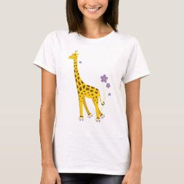Lustiges Giraffen-Rollen-Skaten T-Shirt