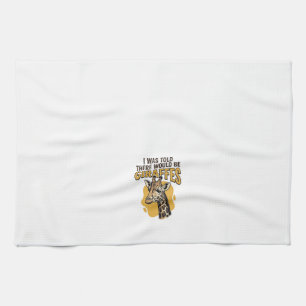 Lustiges Giraffen-Vintage-Stickerei-Shirt-Design_1 Geschirrtuch