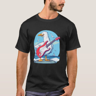 Lustiges Gitarre Möwe Kostüm T-Shirt