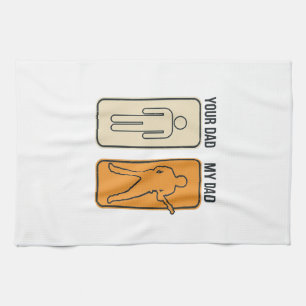Lustiges Gitarre Papa Vintage Gravur Shirt Design_ Geschirrtuch