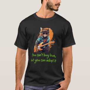Lustiges Gitarren-Katzenkostüm für Katzenzucht und T-Shirt