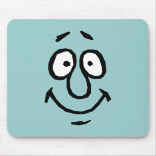 Lustiges glückliches Gesicht Mousepad
