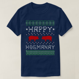 Lustiges "glückliches Hogmanay" hässliches T-Shirt