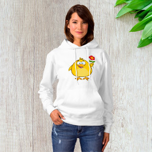 Lustiges glückliches Tier mit einer Blume Hoodie