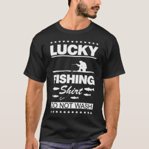 Lustiges Glücksfischer-Shirt Nicht Waschen Vintage T-Shirt