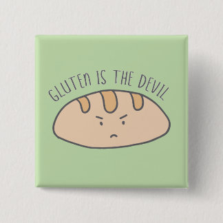 Lustiges Gluten ist das freie Teufel-Gluten Button