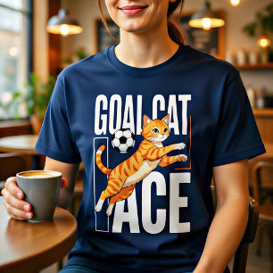 Lustiges Goal-Cat-Fußball-T-Shirt – Geschenk für F Tri-Blend Shirt