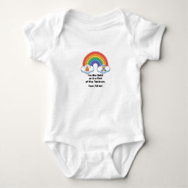Lustiges "Gold am Ende der Wutanfälle" Regenbogen- Baby Strampler