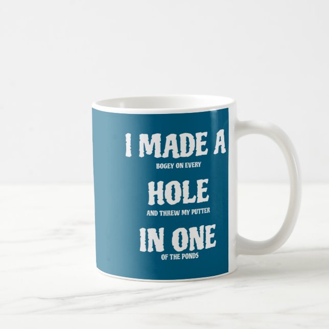 Lustiges Golf-As  Kaffeetasse (Rechts)