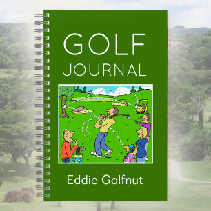 Lustiges Golf-Notizbuch zum Personalisieren Notizbuch