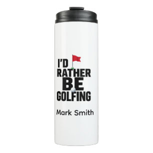 Lustiges Golf-Obsession-Zitat für Golf-Süchtige  Thermosbecher