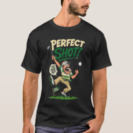 Lustiges Golf Perfekter Schlag Glücklicher Golfer T-Shirt