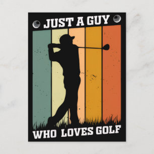 Lustiges Golf-Shirt - Abschlag mit Stil und Humor  Postkarte
