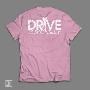 Lustiges Golf-T-Shirt 'Fahren Sie verantwortungsvo T-Shirt