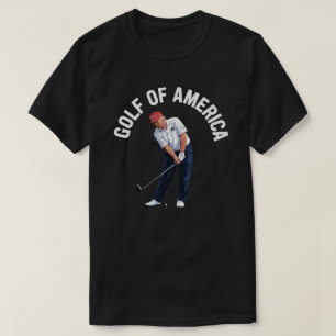 Lustiges Golf von Amerika Donald Trump T-Shirt