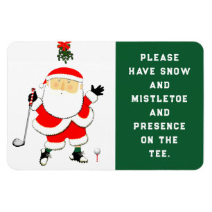 Lustiges Golf-Weihnachten Magnet