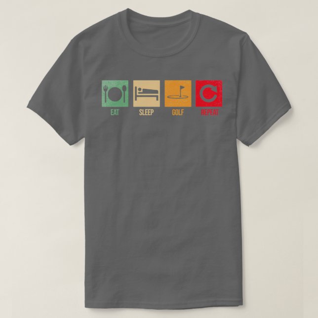 lustiges Golf-Zitat zum Schlafen T-Shirt (Design vorne)