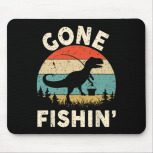 Lustiges Gone Fishing-Shirt Männer Frauen Jugend J Mousepad