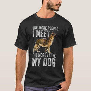 Lustiges Grafik für Deutsche Schäferhund Besitzer T-Shirt