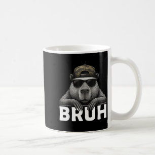 Lustiges Grafik-Meme Capybara Bruh für Jungen Mädc Kaffeetasse