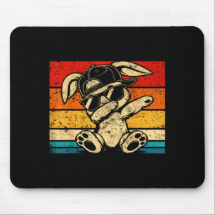 Lustiges Grafik-Meme-Dabbing-Kaninchen für Männer Mousepad