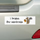 Lustiges graues Eichhörnchen mit Eichel Autoaufkleber (On Car)