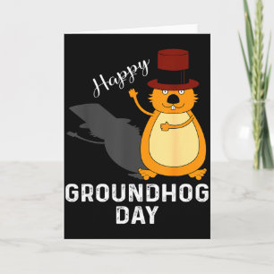 Lustiges Groundhog-Shirt für glücklichen Groundhog Karte