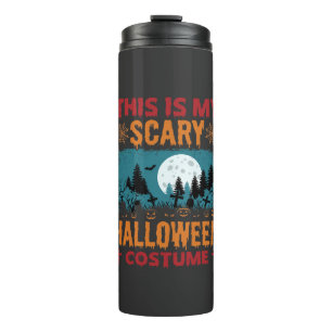 Lustiges Gruseliges Halloween-Kostenüm Friedhof Mo Thermosbecher