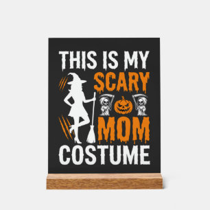 Lustiges Gruseliges Mutter-Kostüm Halloween Hexe Acrylschild