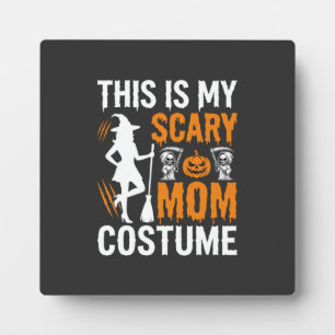Lustiges Gruseliges Mutter-Kostüm Halloween Hexe Fotoplatte