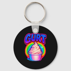Lustiges Gurt Gehirnrot Meme Joghurt Gen Z Slang G Schlüsselanhänger